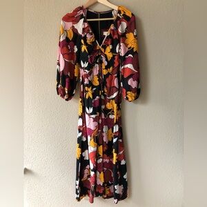 Anthropologie Maeve Floral Dress Size 4
